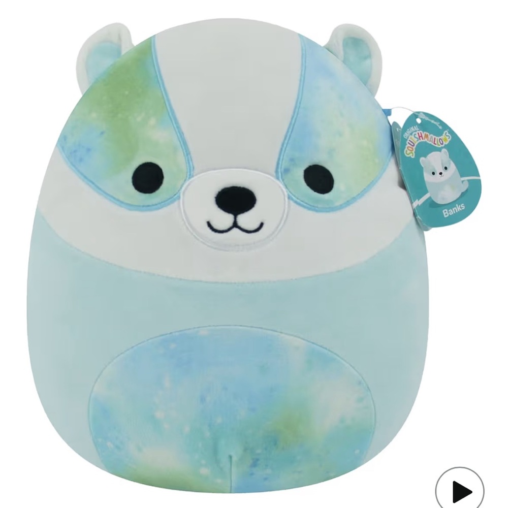 Squishmallows 12” Banks The Honey Badger Stuffed Animal Plushie NWT